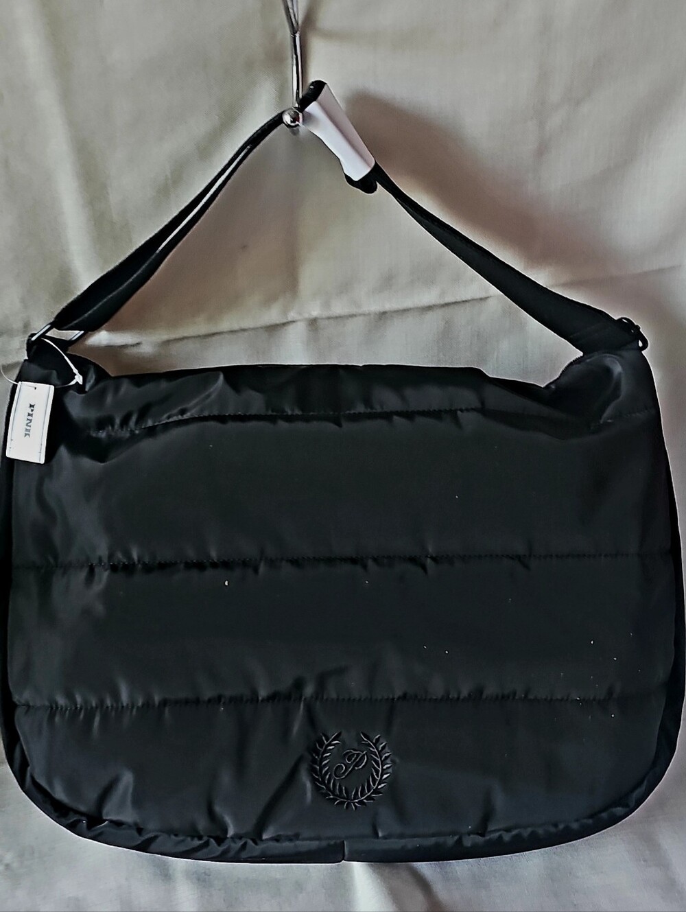 NWT Victoria's Secret Large quilted puffer crossbody bag (Black)